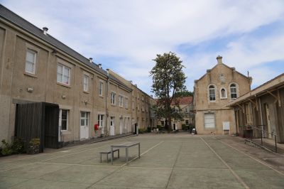 Sacred Heart Courtyard Image by Shani Cowell 2